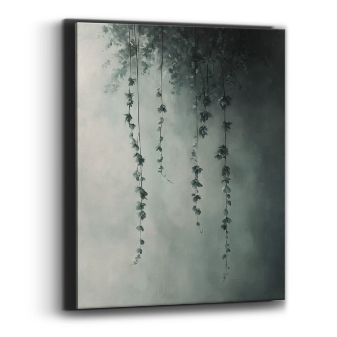 Misty Hanging Vines Botanical Moody Canvas Wall Art