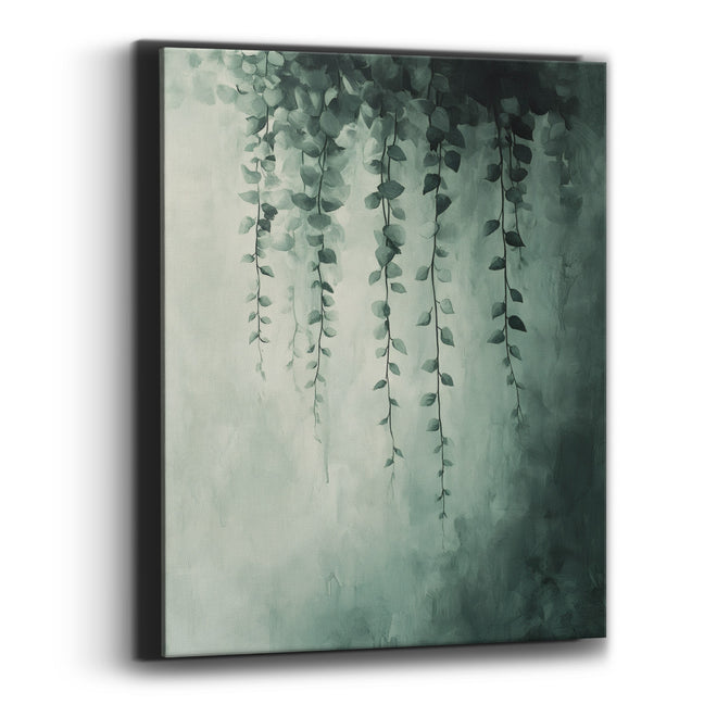 Trailing Green Vine Botanical Abstract Canvas Wall Art