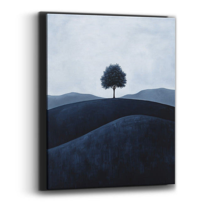 Midnight Hill Oak Dusky Landscape Canvas Wall Art