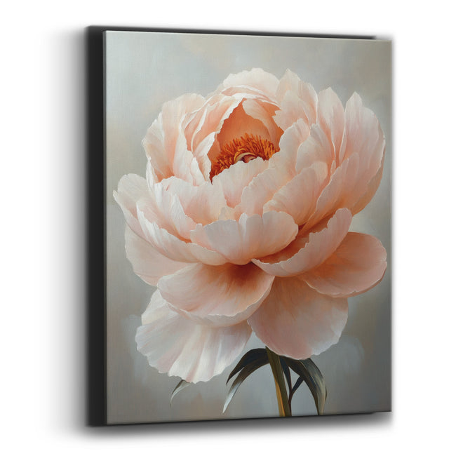 Blush Peony Romantic Classic Canvas Wall Art